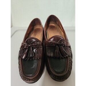 Johnston & Murphy Men Dress Shoes Black Brown Tassel Kiltie Loafer Size 11M